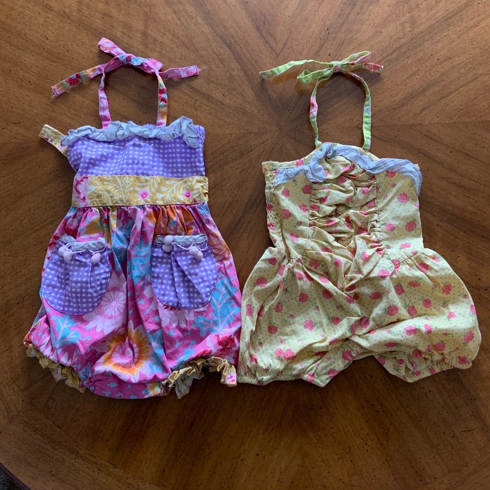 Mustard Pie Rompers